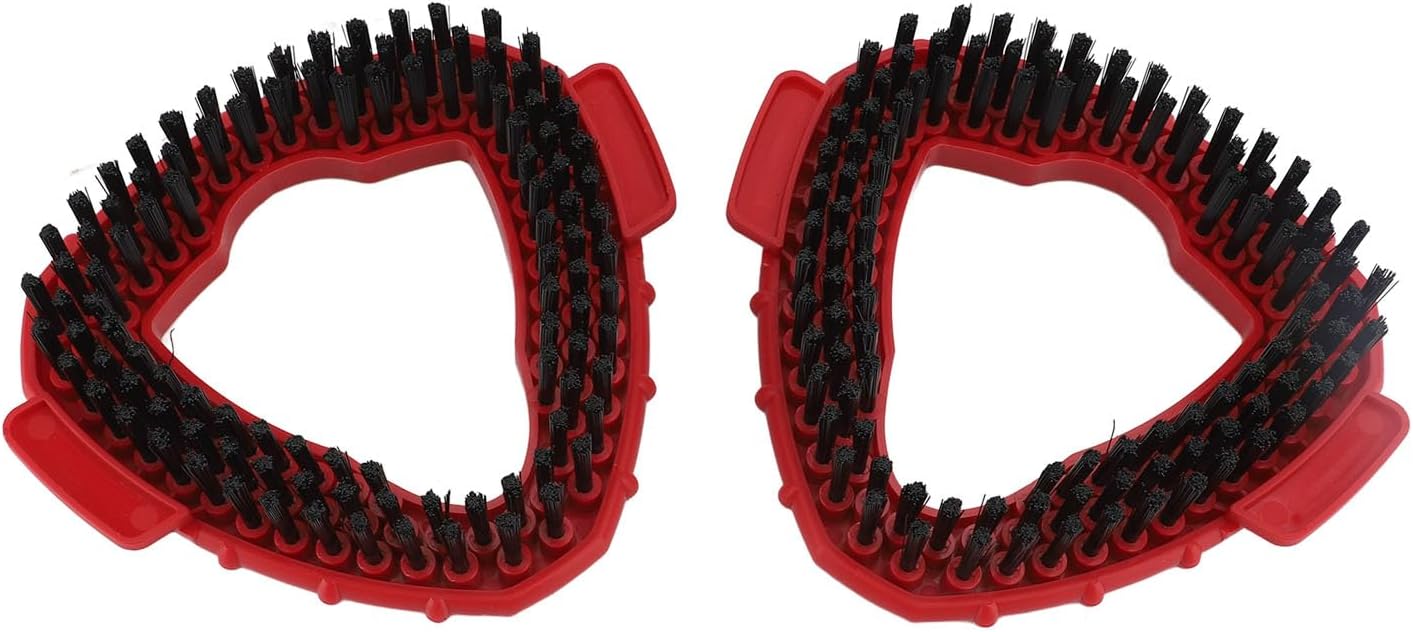 Scrub Brush Replacement Head,Microfiber Hard Cleaning Brush, 2pcs Scrub Brush Replacement Tile Floor Cleaning Brush Attachment for O Ceda EasyWring 1 Tank System